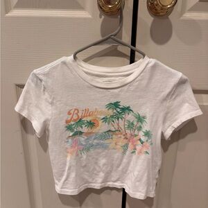 Billabong White Tropical Print Kids Tee